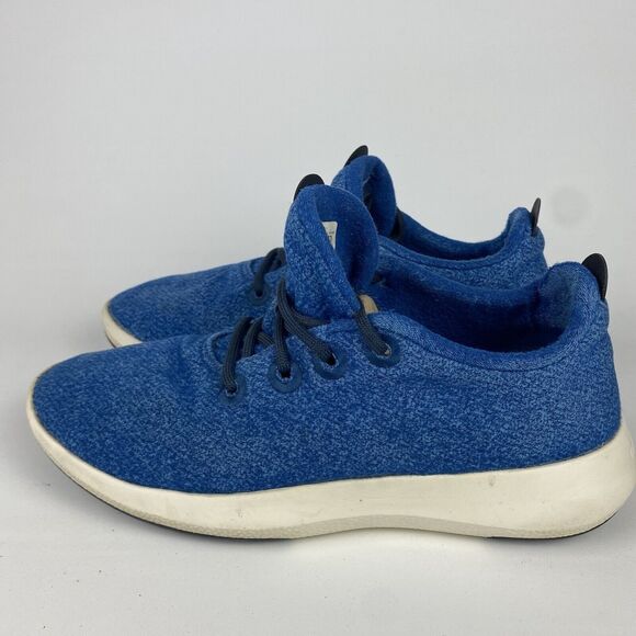 Allbirds Mens‎ Size 11 Wool Runner Mizzles Blue Athletic Sneakers Shoes 0220 NV1 - Picture 2 of 15